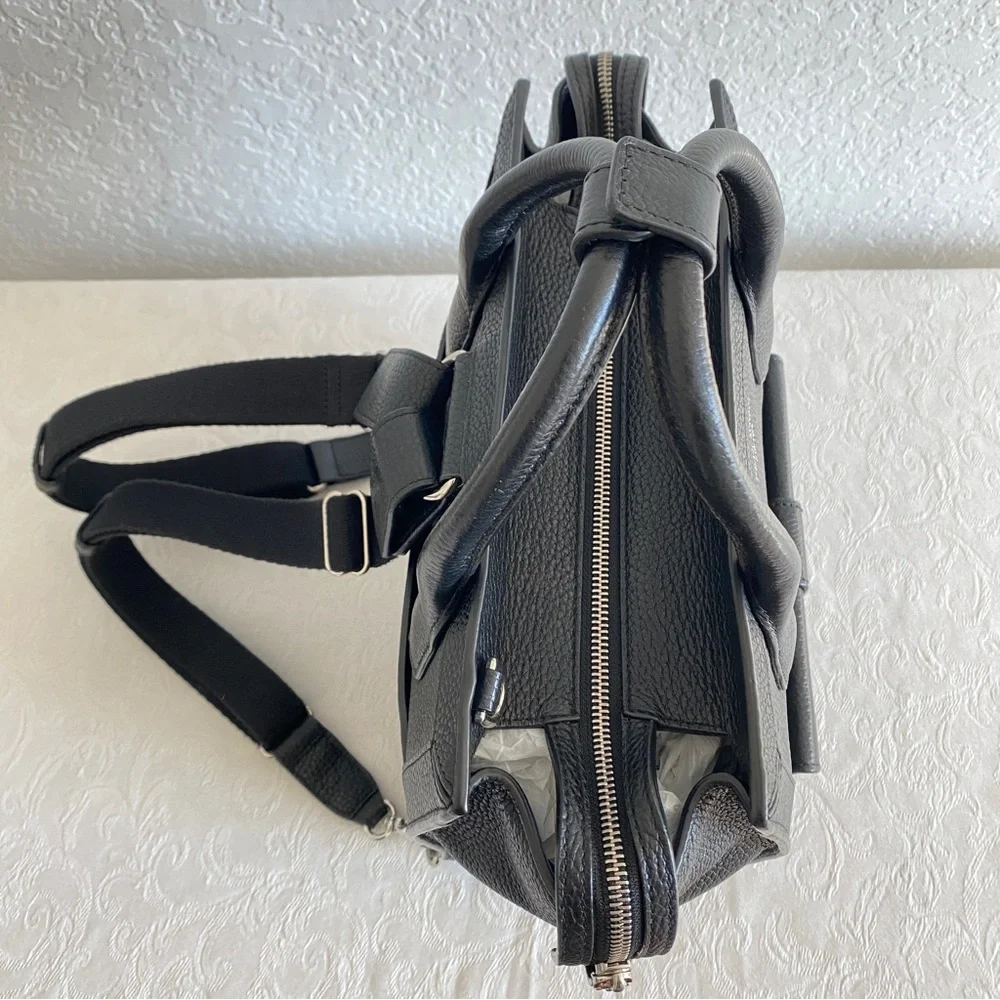 Henri bendel convertible black leather backpack